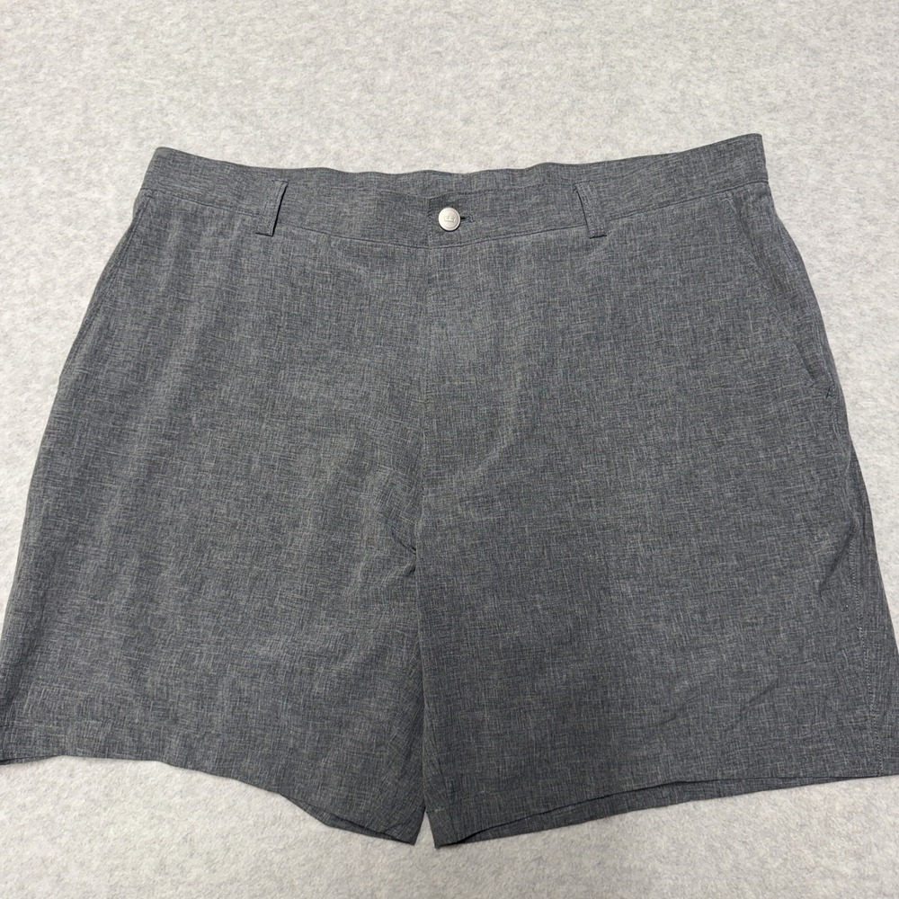 Peter Millar Shackleford Hybrid Shorts Mens 38 Gray Performance Chino 9in